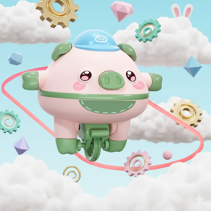 Balancing jumbo piglet