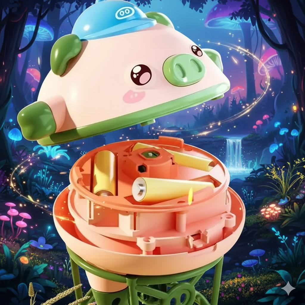 Balancing jumbo piglet